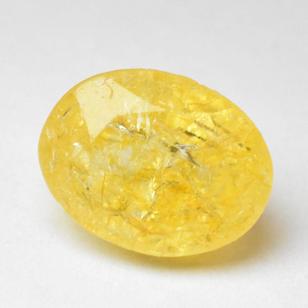 Natural Yellow Sapphire 2.60 Ct   Oval Loose Gemstone The Best For Gift