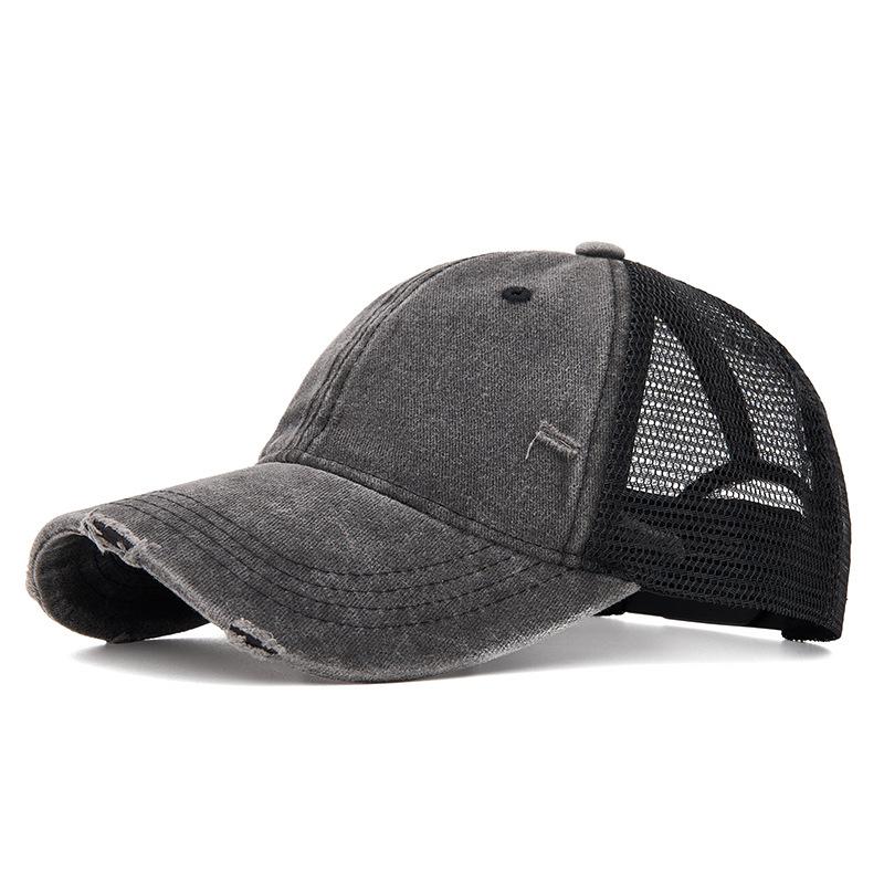 Baseballkappe Sommer Unifarben Atmungsaktive Netzkappe Outdoor Sonnenschutzkappe