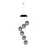 Solar Cat Paw Gradient Wind Chime: Colorful Outdoor Hummingbird Butterfly Light for Christmas and Garden Décor