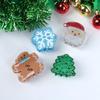 Shining Girl Christmas Hair Clips: Snowflake, Tree & Gingerbread Shark Clip