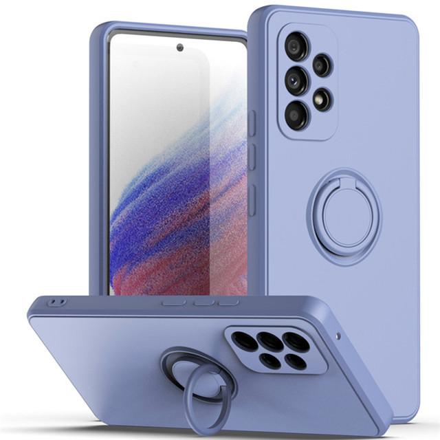 

Магнитные чехлы-держатели с кольцами для Samsung Galaxy A53 5g A52s A54 A51 A12 A71 A50 A32 4g A13 A52 A34 A14 A33, жидкий силиконовый чехол A54 серый