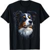 Border Collie Dog Motif Pet Artwork Border Collie T-Shirt for Men Women Kids