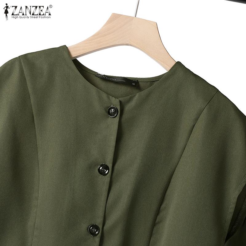 ZANZEA Lässiges Zweiteiler-Set aus ärmelloser Bluse und Shorts für Damen