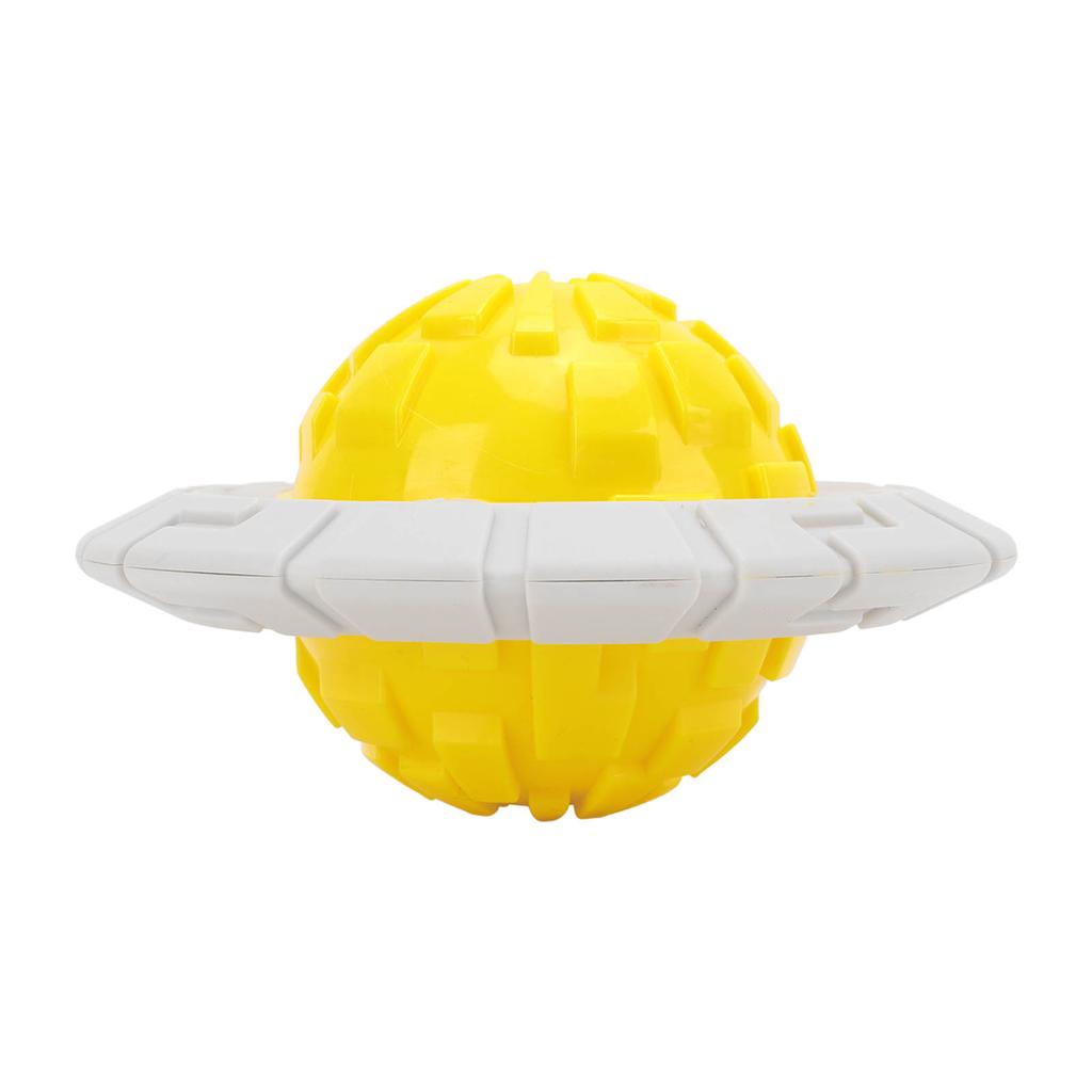 Dog Ball Toy Bite Resistant Interactive Pet Dog Tooth Cleaning Squeaky Toy for Indoor OutdoorYellow