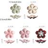 Vintage Ceramic Flower Shaped Craft Dish Multi-Color Dipping Sauce Small Bowl Creative Kitchen Gift