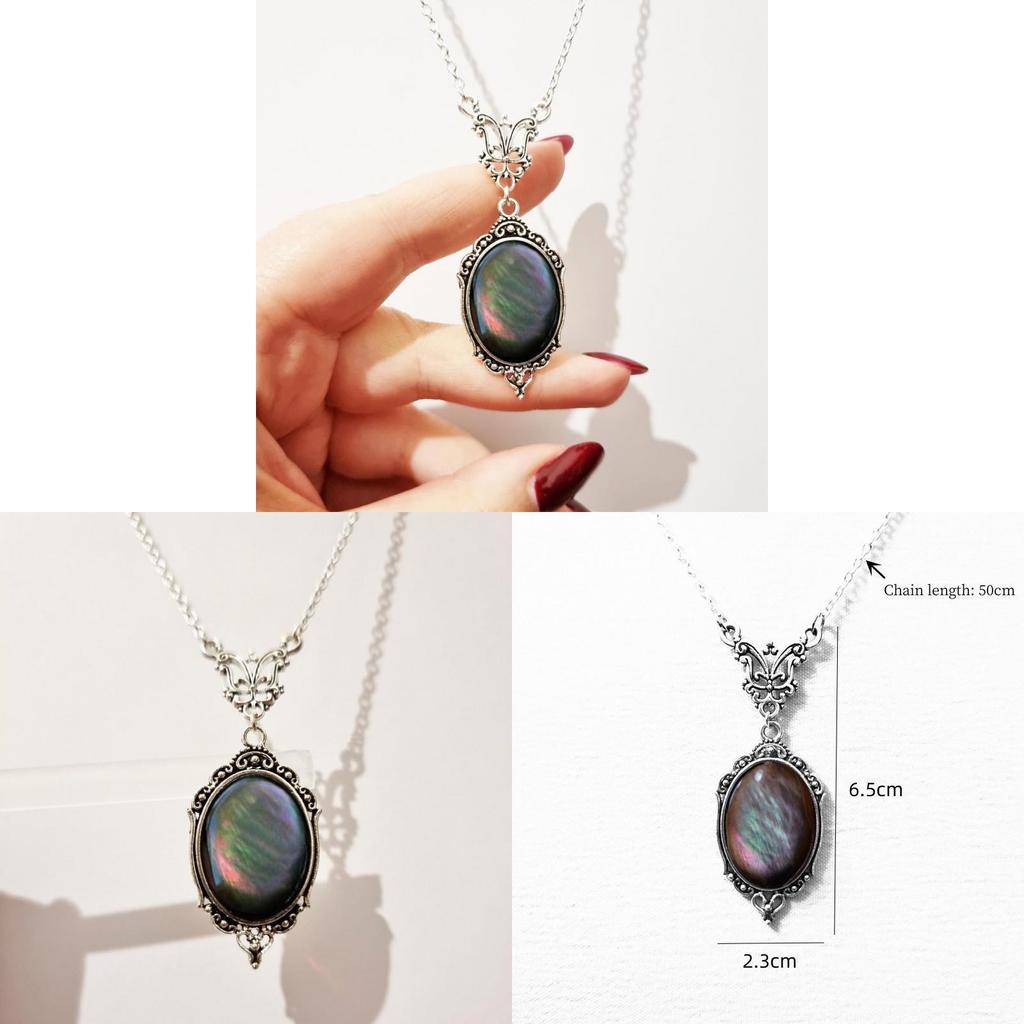 Victoria Vintage Resin Necklace With Gold Plating For Women Fashion Accessory