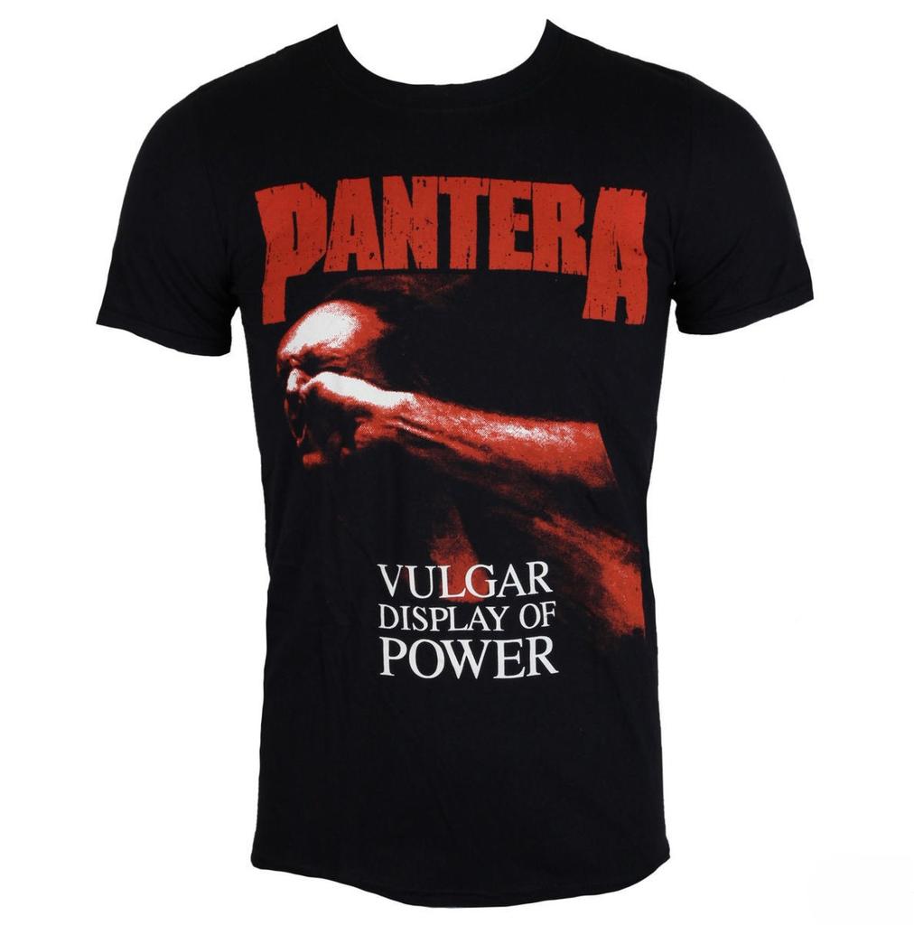 Unisex Pantera Heavy Metal Band Graphic T‑Shirt Men Women Vulgar Display of Power Album Print Crew Neck Short Sleeve Loose Casual Streetwear Tee Top