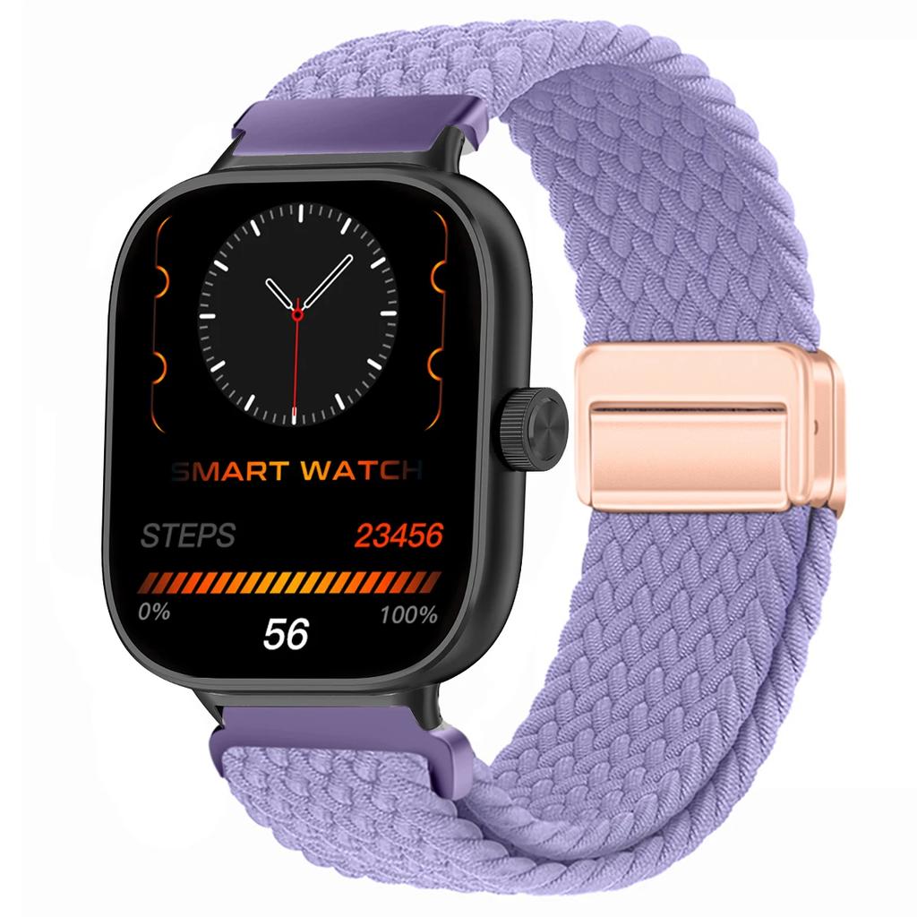 Magnetic Loop for Xiaomi Redmi Watch 4 5 Strap Adjustable Braided Sport Nylon Replacement correa bracelet Miband 8pro 9pro band