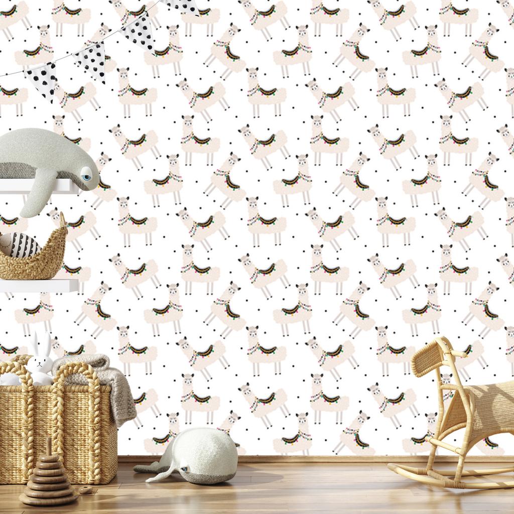 Llama Animals and Nature Wallpaper for Living Room and Bedroom 50x1000