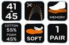 Memory shoe inserts - size 41-45