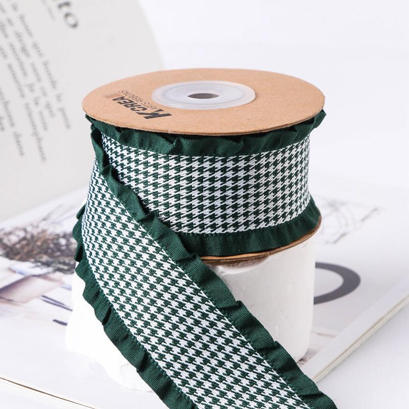Factory Multicolour Ruffled Polyester Ribbon for Gift Box Packing