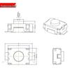 3x4x2.0mm Two-Pin SMD Tactile Button Switch