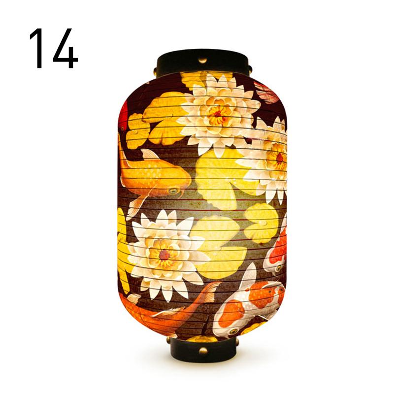 Japanese Lucky Koi Fish Lantern Waterproof Cloth Mid-Autumn Festival Decor Lanterns Cuisine Sushi Izakaya Advertising Sign