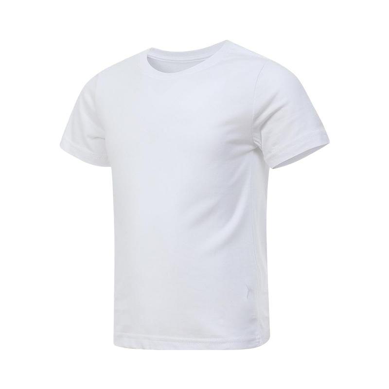 Jordan T-Shirt SS25 Haddad Crew Neck Solid Casual Short Sleeve Kids Tops White 82321ST371-001