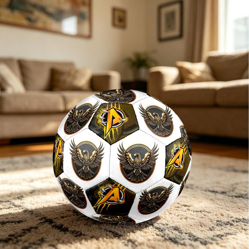 1PC Eagle Emblem Lion Power Symbol Soccer Ball Size 5 Football Machine Sewn Indoor/Outdoor Universal Football Surprise Collection n58