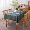 Famous Bohemian Bronzing Striped Polyester Cotton Fringed Tablecloth Coffee Table Tablecloth Table Cloth Cover Towel