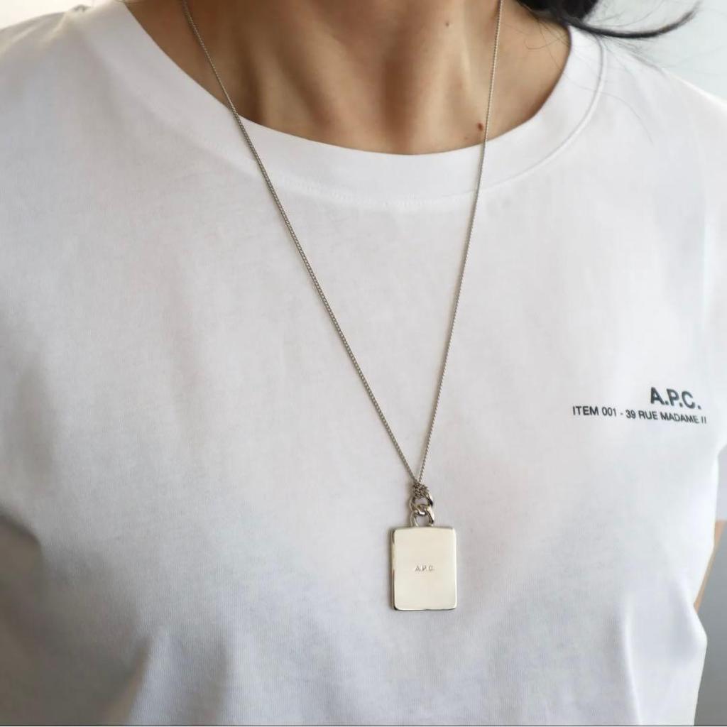 Used [2023SS] A.P.C. Darwin Necklace Silver