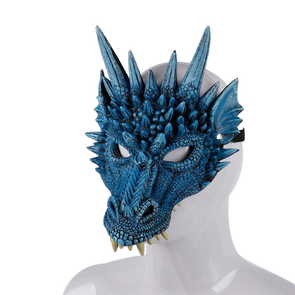 Halloween Dragon Mask PU Foaming 3D Animal Dragon Mask Halloween Carnival Party Cosplay Dragon Scary Mask Monster Mask