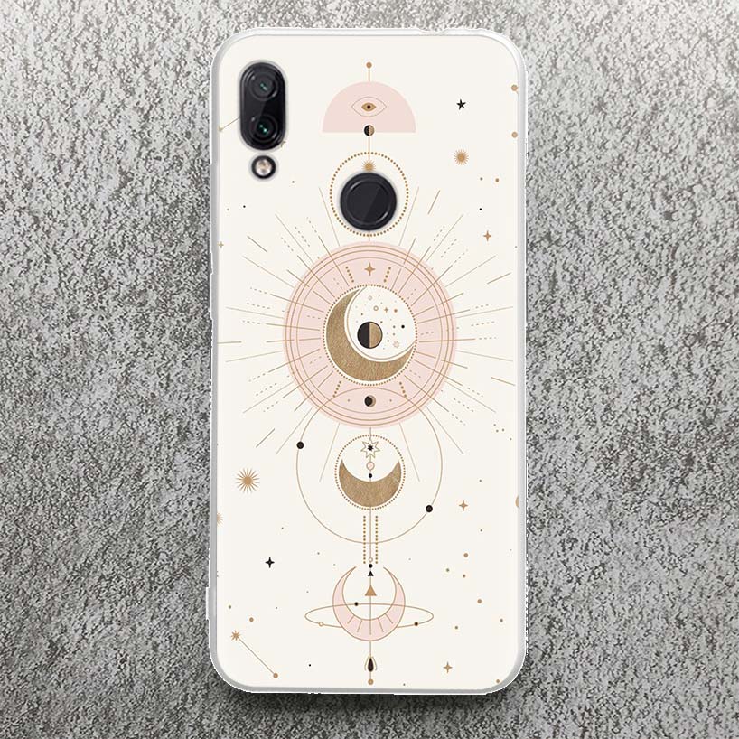 Moon Mystery Totem Witche Phone Case For Xiaomi Redmi 9 9A 9C 9T 10 10A 10C 12 12C 8 8A 7 7A 6 6A S2 K20 K40 Pro Soft Silicone C