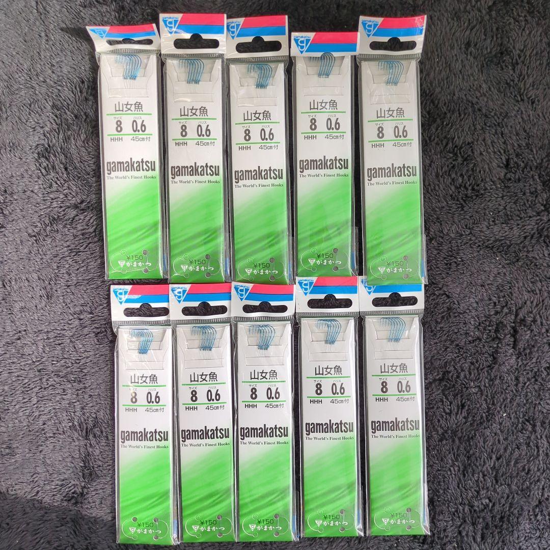 Used BCN) Gamakatsu Yamame Fish Blue Threaded Needle 8-0.6 Set of 10 New Unused
