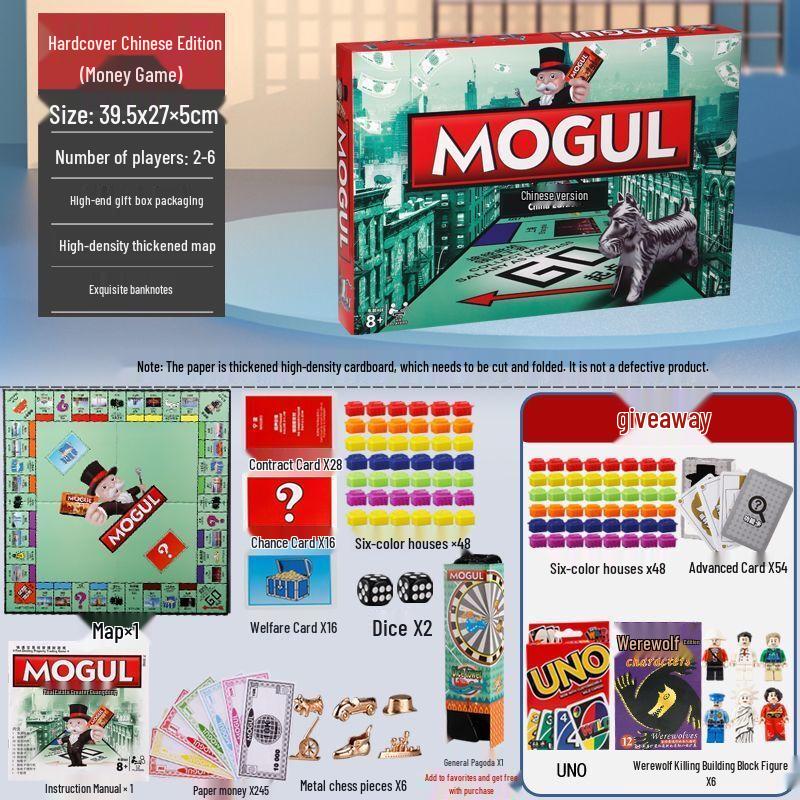 QiuQiao Luksusowa gra planszowa Monopoly