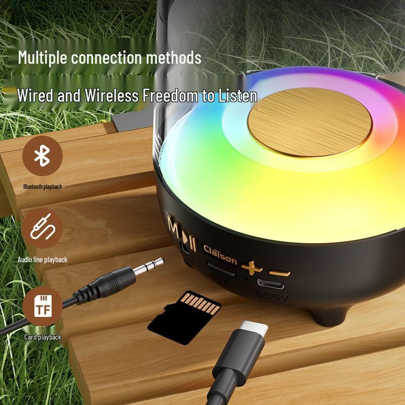 Colorful Bluetooth Speaker: High-Quality Sound, Portable, Multi-Mode, Large Volume, T58 Car Subwoofer.