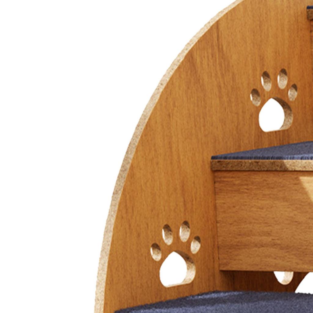 Wooden Pet Stairs Puppy Stairs Wood Dog Stairs Ladder for Small Dogs Cats and Other Small Pets Small and Older Animals Indoor