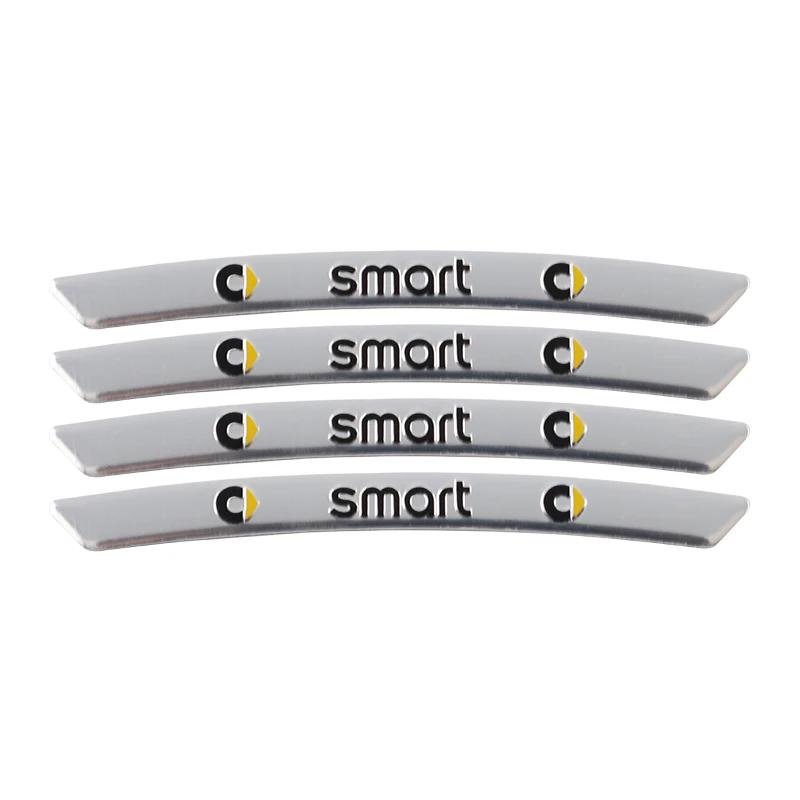4pcs AMG Emblem Car Wheel Sticker Rims Cover Decal Accessories For  Mercedes Benz Brabus Smart Maybach W204 GLC CLA W205 W203
