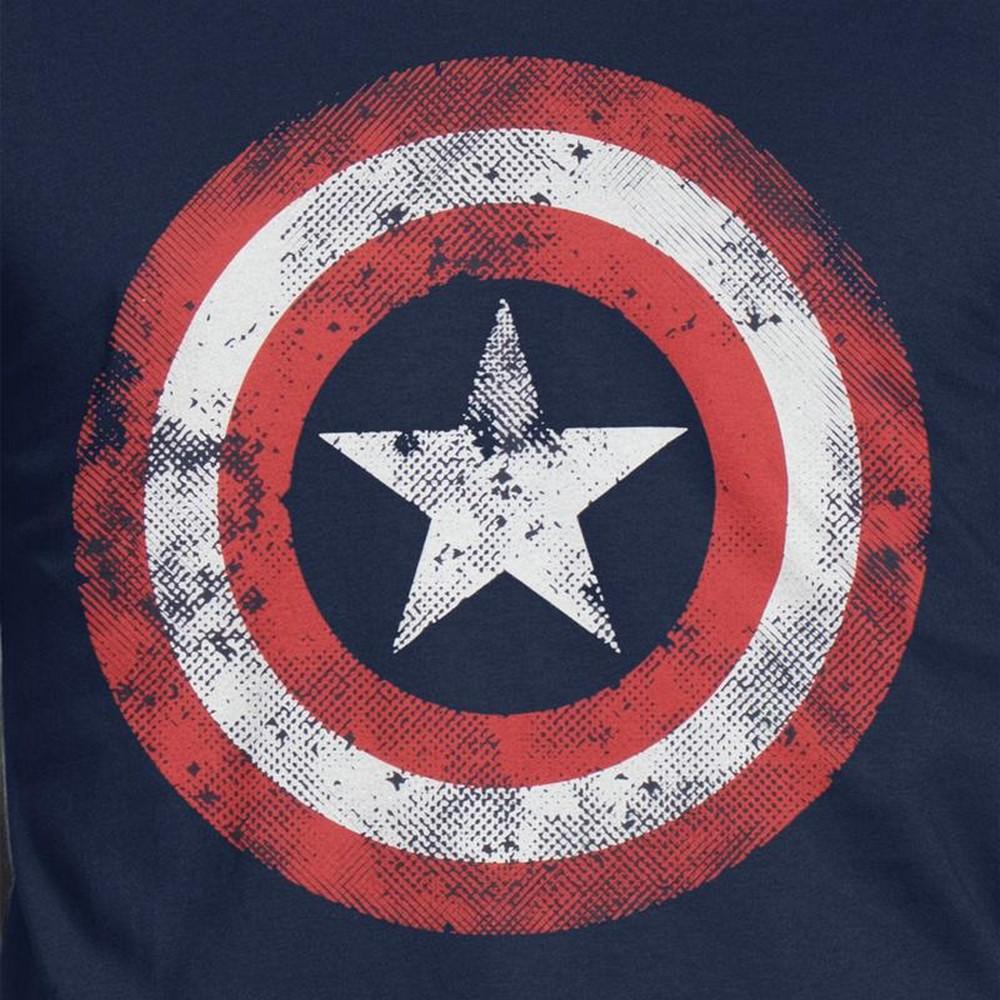 Captain America Mens Movie Shield T-Shirt