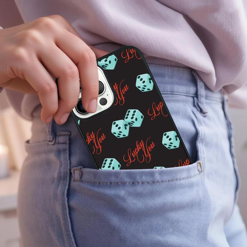 Dices Poker Casino Phone Case For iPhone 17 Air 15 16e 14 13 Pro Max Coque 12 11 Pro Max PLUS Cover