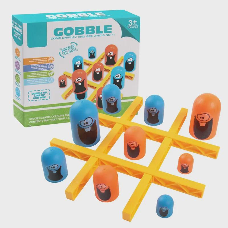 Underbar Kyckling: Gobblet Gobblers Interaktivt Bordsspel för Föräldrar och Barn