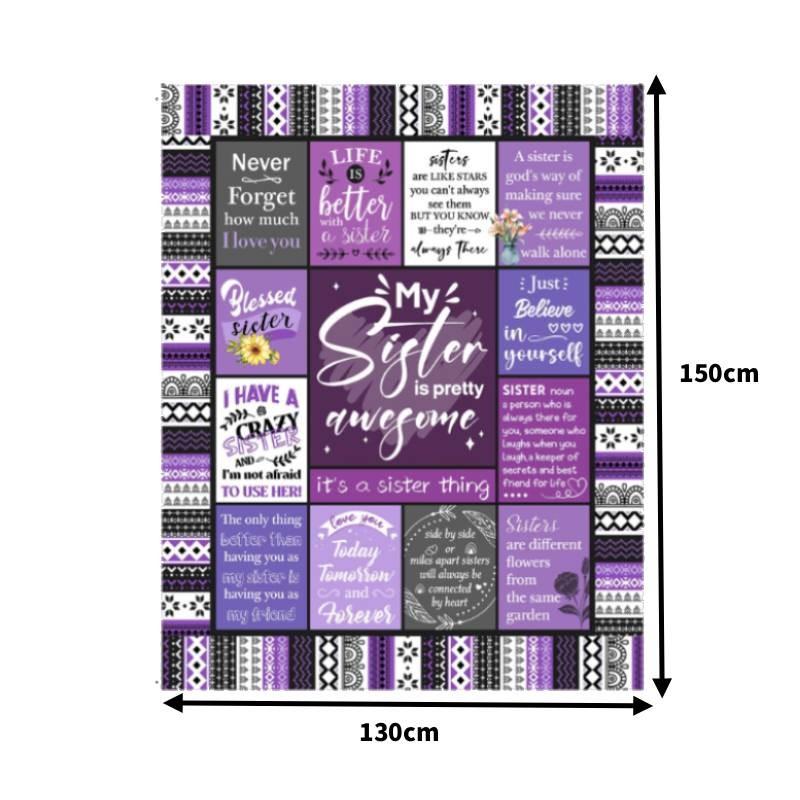 

Плюшевое одеяло с цветочным и буквенным принтом, для повседневного использования, праздничные подарки и перерывы