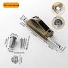 Framed Glass Revolving Door Spring Floor Bolt Lock