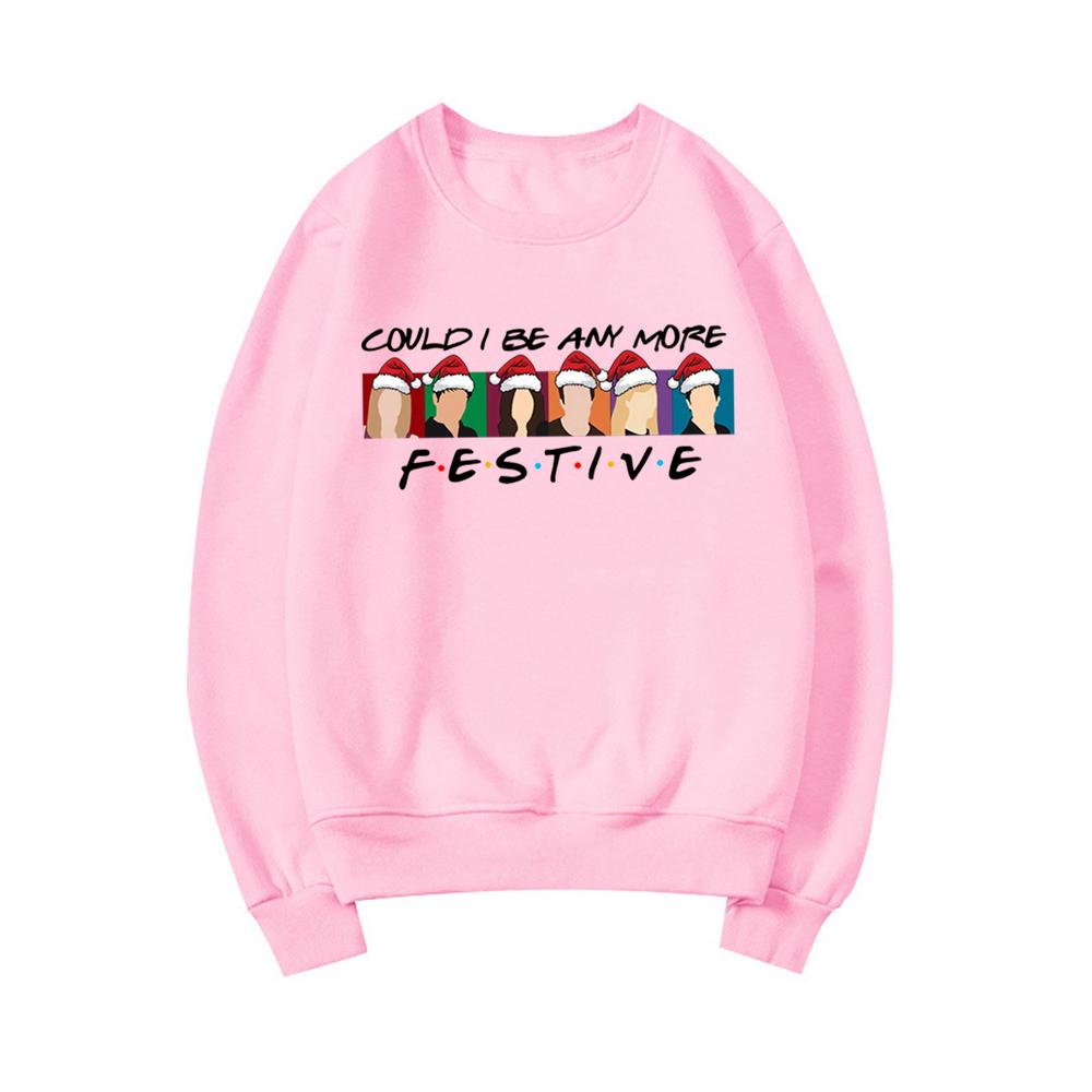 

Чи міг би я бути ще більш святковим світшотом Натхненний друзями Різдвяний світшот Унісекс з довгим рукавом і круглим вирізом Пуловер Різдвяний подарунок M