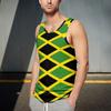 Colorful Stripe Geometry Tank Tops For Man Color Block Pattern Tees Summer Casual Vest Oversized Sports Street Tank Top