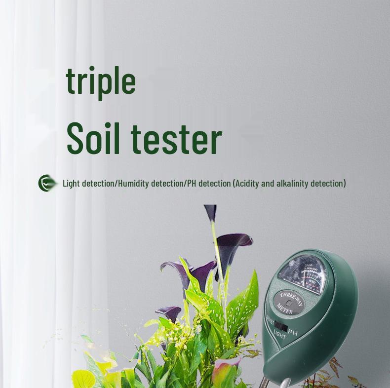 3-in-1 Soil Tester: pH, Moisture, and Nutrient Meter for Gardening