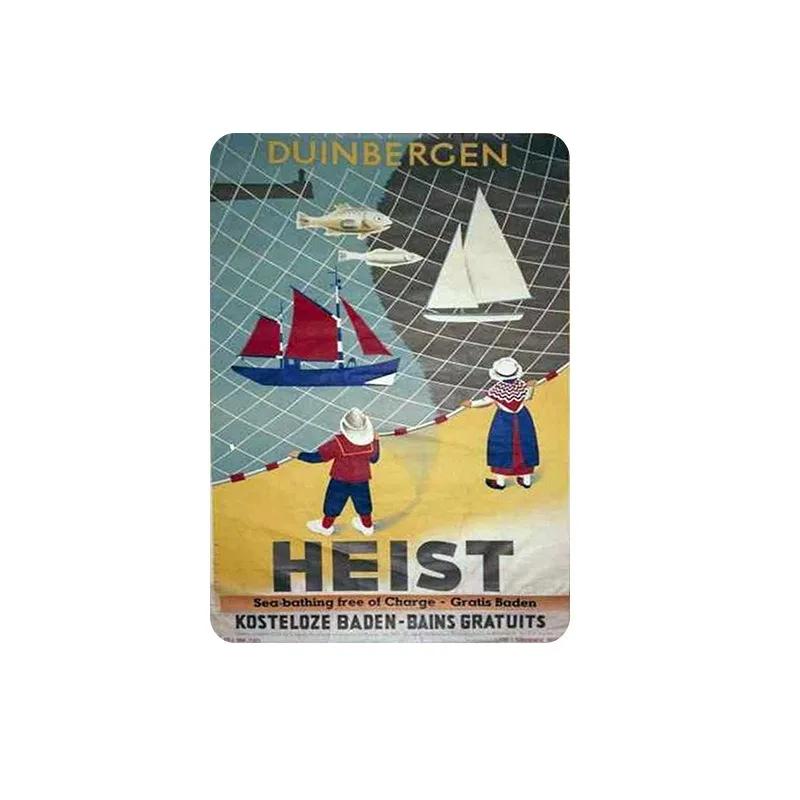 Metal Tin Poster Cartoon Figure Retro Metal Tin Sign Plaque Poster for Bar Club Wall Decor Retro Home Vintage Wall Plate Pendant