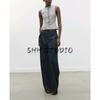 Women's Spring Clothing French Style Design Single-Breasted Laminated Decoration Soft round Neck Sleeveless Tops 5584314