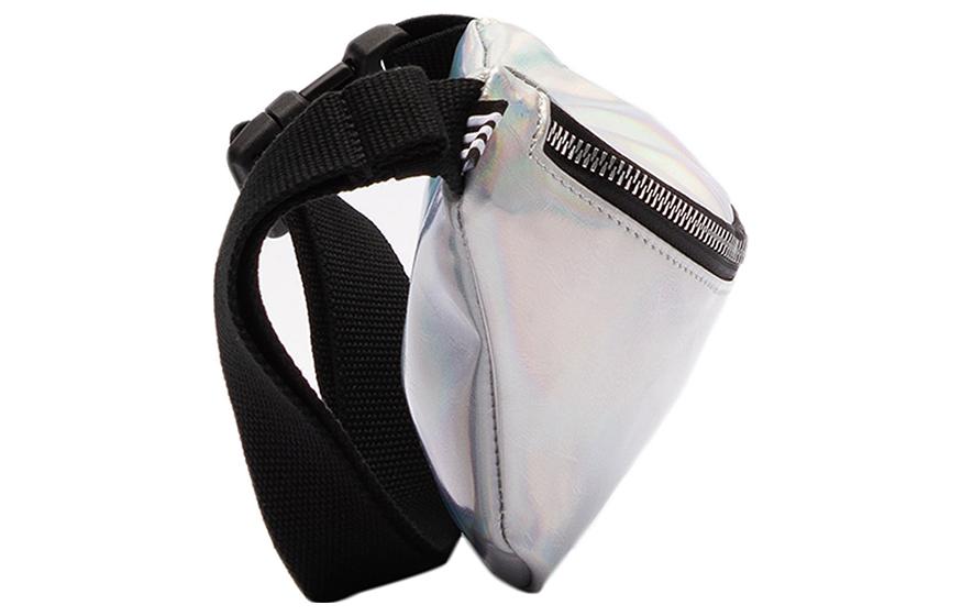 adidas Originals Trefoil Polyurethane Crossbody Bag, Sling Bag, Fanny Pack Regular Women's Laser White FL9632