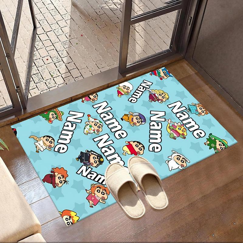 Custom Name Personalized Cartoon Comics Print Carpet, Versatile Home Decor Rug, for Playroom, Apartment, Balcony, Entryway, Hallway Gift