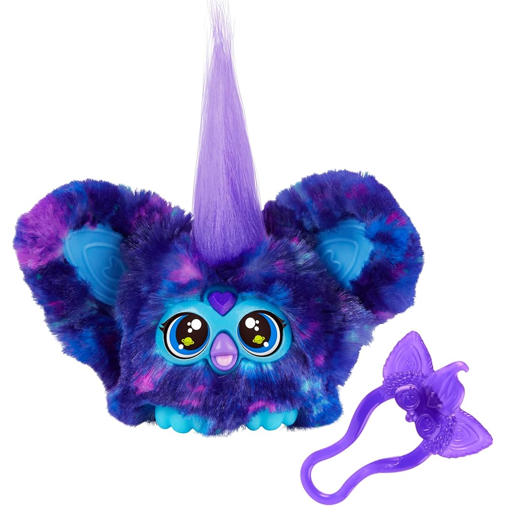 Furby Furblets Starry Mini Friend 45 Sounds Furby Language Plush Toy Ages 6+ Dark Blue G0402 Official Product