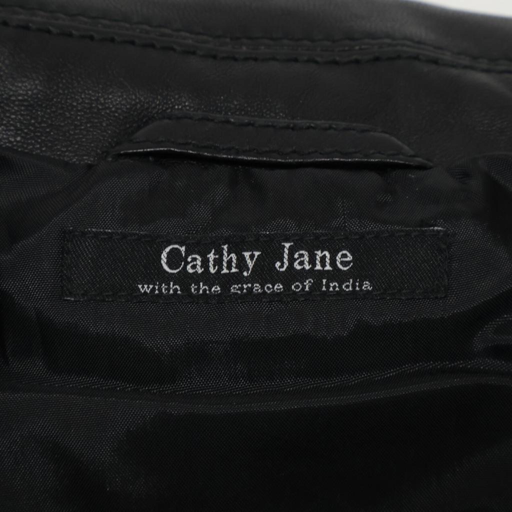 CATHY JANE AKCJ48 New Zealand Sheep Black Double Riders Jacket 2 blackUsed