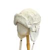 Korean-style retro corduroy aviator hat for women, winter fleece-lined and thickened, with ear protection, suitable for men, outdoor cycling inner