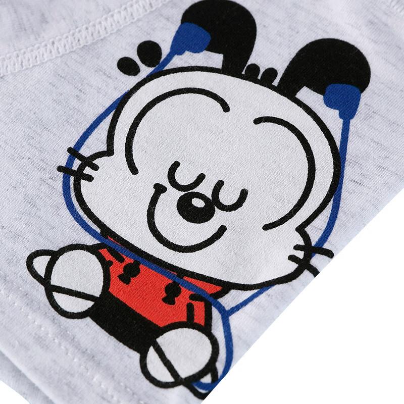 Beiyi Pin Boys' Cotton Cartoon Print Underwear 4-Pack