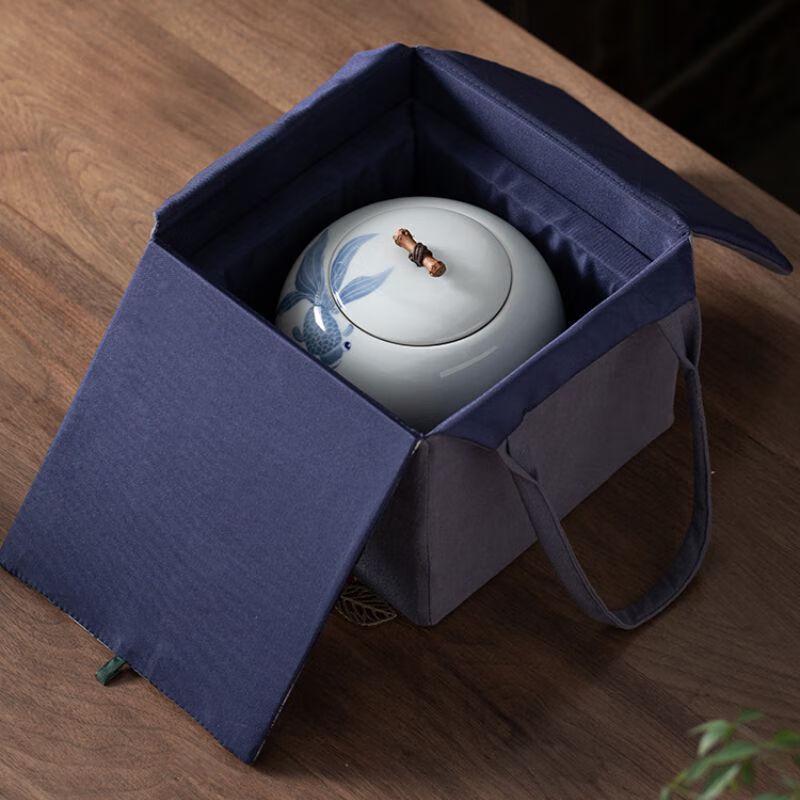 Artistic Ceramic Tea Caddy