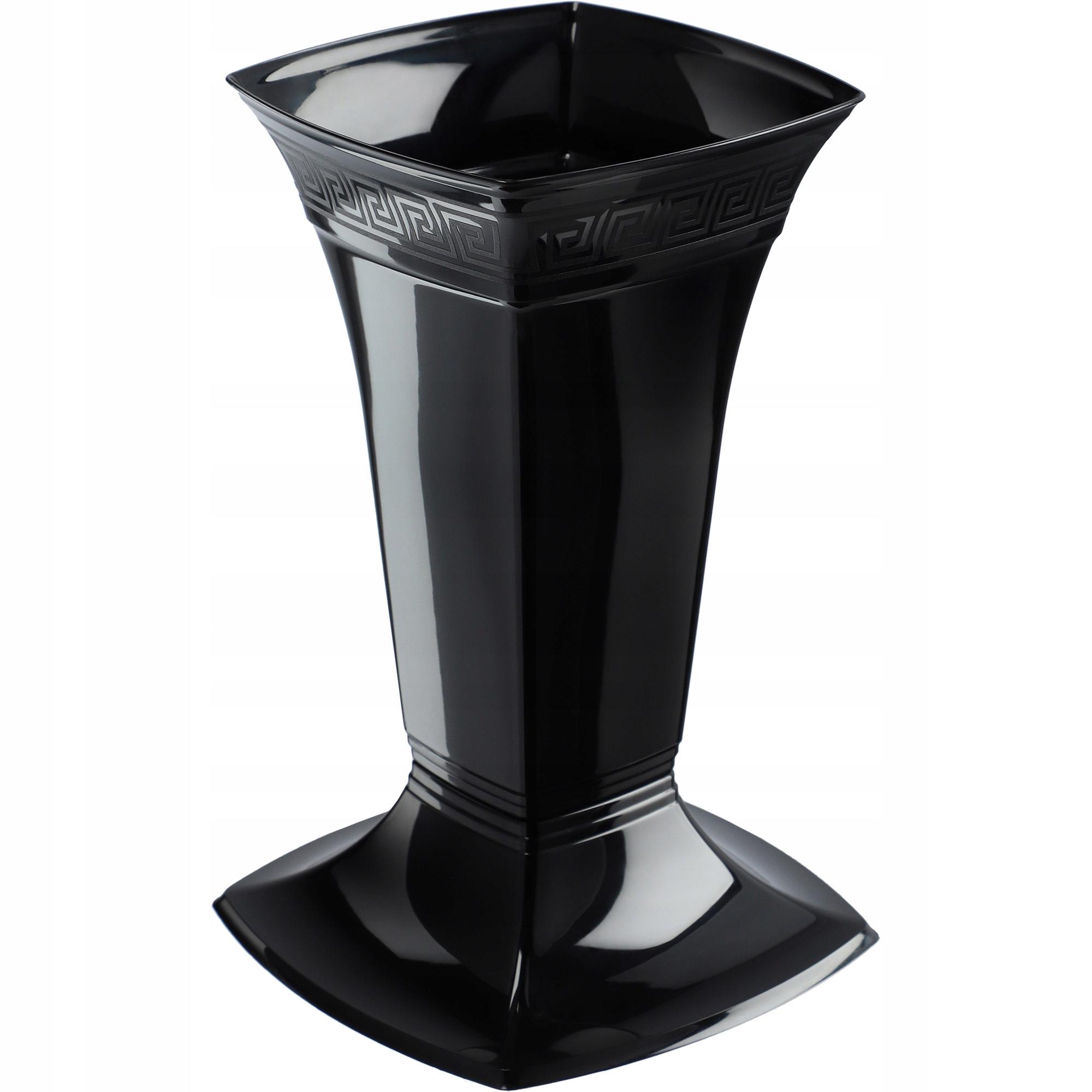 KADAX Vase For cemetery Grave Funeral bottle nero
