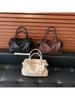 Boston Bag Women PU Large Capacity Studded Travel Office