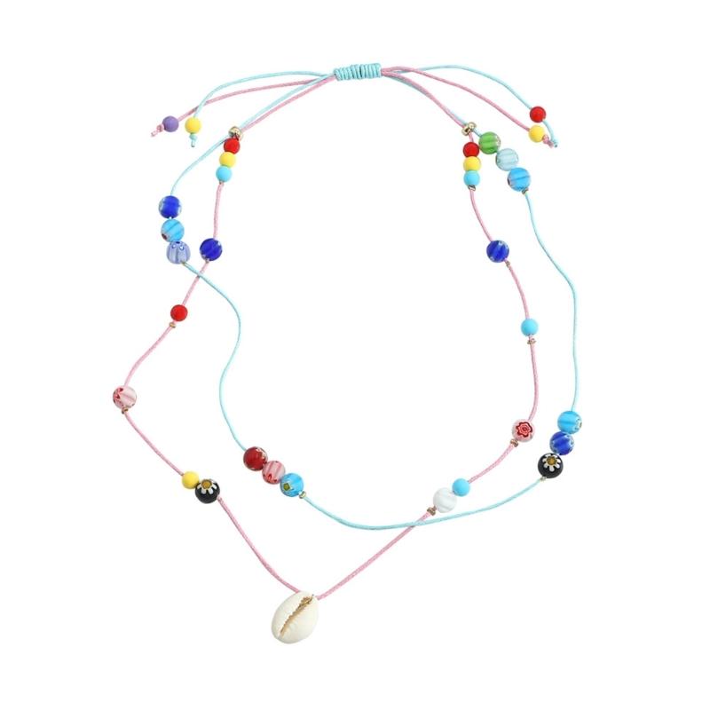 Женские плетеные браслеты ручной работы, плетеное ожерелье, многослойный дизайн, плетеный браслет ручной работы, подходит для повседневного ношения 1