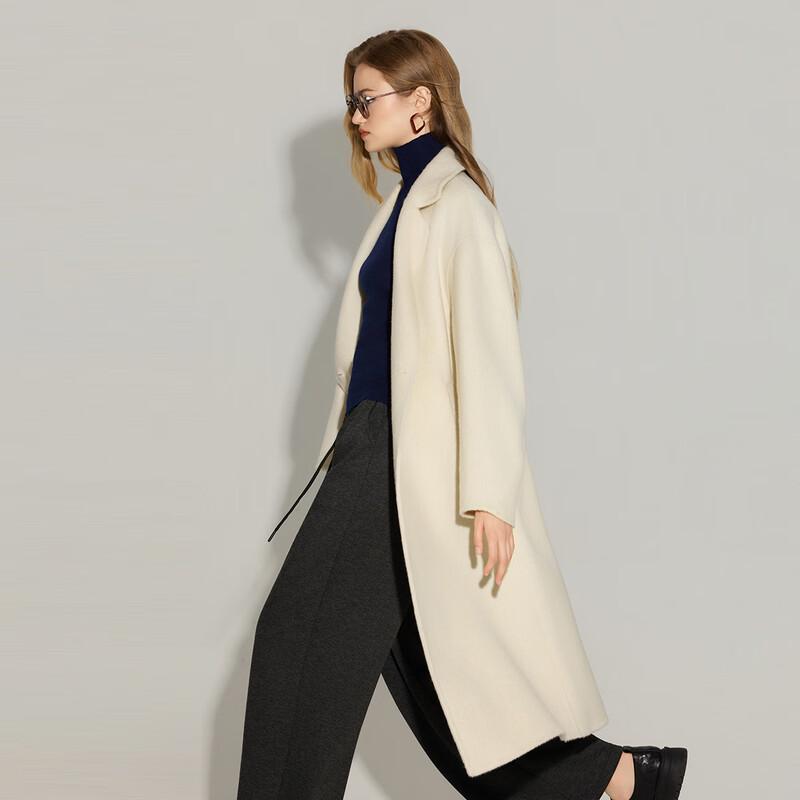 Women's Long Lamb Wool Double-Sided Coat