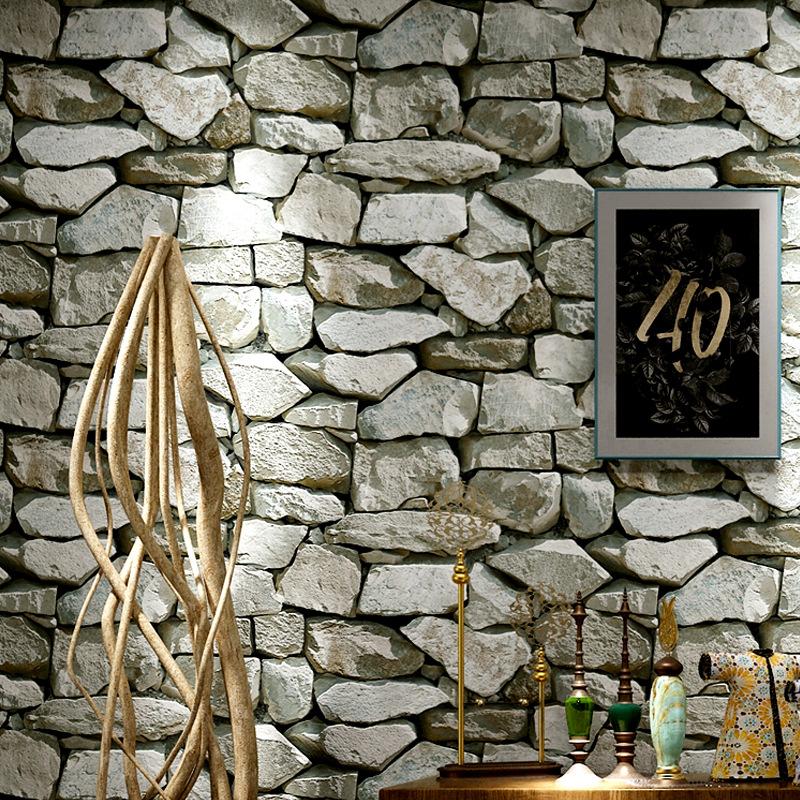 Brick Wallpaper Roll Rustic Vintage Papel De Parede Vinyl PVC Retro Industrial Loft Wall Washable Home Decor